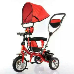 Wholesale China Children Baby Tricycle manufacturer/Metal frame kids tricycle with canopy