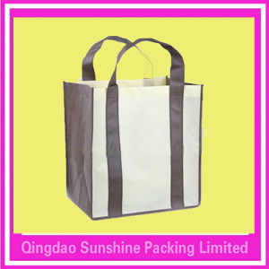 polyester shopping bag with surrounded belt
