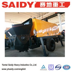 HBT model electric concrete pump trailer concrete pump