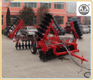 wing-folded heavy-duty hydraulic disc harrow