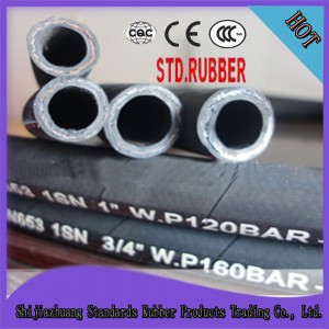 High quality China manufacture high pressure spiral rubber hydraulic hose