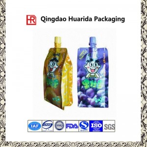 Drinking Water Juice Plastic Spout Pouch Bag