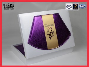 Custom Logo Display Fabric Cosmetic Packaging Leather Box For Gift