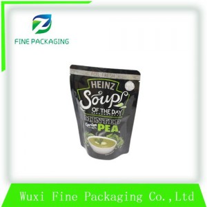 Stand Up Food Packaging Pouch Custom Printed Plastic Zip Bag