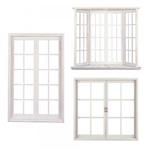 Aluminum profiles casement window double sash windows