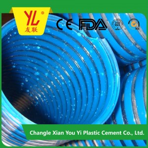 rigid plastic helix  corrugated  pvc  suction water  hose