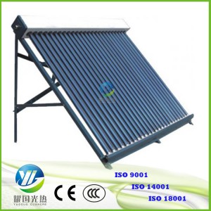 3 layers solar evacuated tubes 58*1800mm 25 tubes solar collector