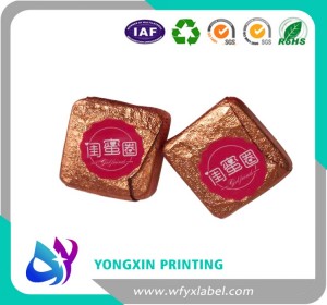 0.02 mm Embossed Aluminum Foil chocolate wrapper