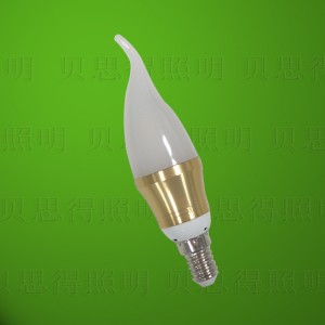 4w Die-Casting Aluminum Golden Bentend LED Bulb light