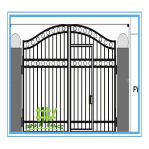 Customized Metal Fence Gate Designs